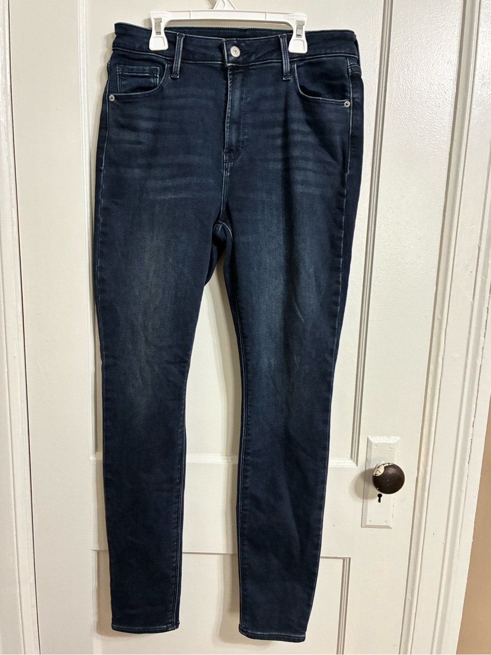 Old Navy High Rise Dark Wash Skinny Jeans Women Size 12 New No Tags